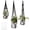 Black, variant on 3-Pack Macrame Plant Hanger Indoor - Hanging Planter Basket for Indoor Outdoor - Decorative Boho Plant Holders Set with Beads - Ceiling Flower Pot Holder with 6 Hooks - 35"/30"/24" Gray