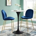 thumbnail image 5 of Modway Lippa 28" Round Lacquered MDF Bar Table in Black/White, 5 of 6