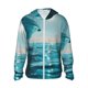 thumbnail image 1 of Fotbe Turquoise Ocean Reflection Chaqueta con Protección Solar UPF 50+ para Hombre y Mujer, Camisa con Capucha y Bolsillos-3X-Large, 1 of 7