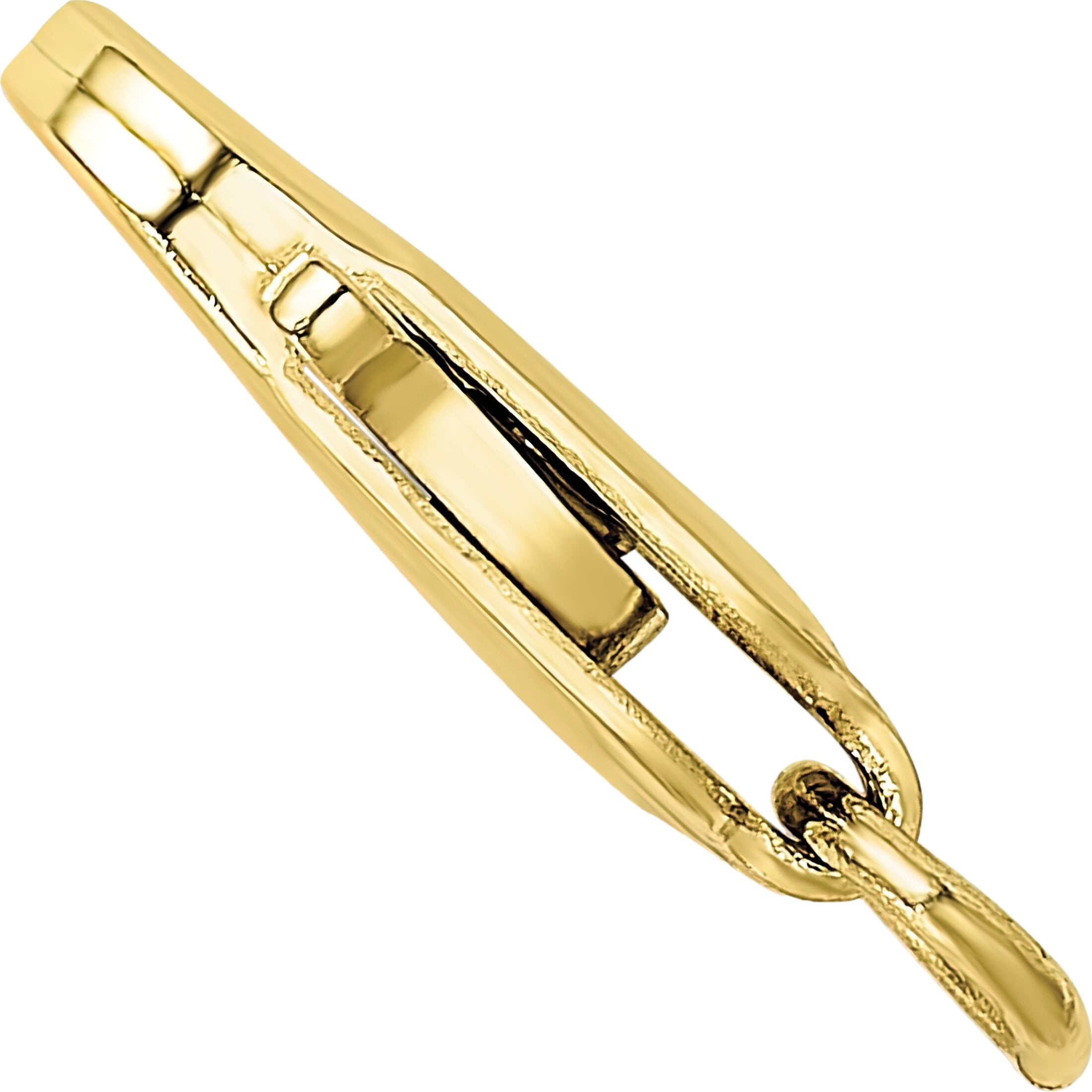 10K Gold Lobster Clasp w/Jump Ring 11.7mm