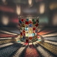 thumbnail image 3 of Vaso de whisky de cristal colorido | Diseño tridimensional pintado a mano | Cristal engrosado sin plomo | Agarre cómodo | Ideal para whisky, escocés, bourbon, licor | Vaso Individual | Uso en el, 3 of 5