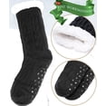 thumbnail image 3 of Calcetines mullidos para hombre, térmicos, acogedores, de forro polar, suaves, cómodos, gruesos, antideslizantes, para regalo de Navidad y hogar, 3 of 4