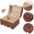 thumbnail image 2 of Alcancía de madera con cerradura, alcancía de madera, tarro de almacenamiento para tesoros, 2 of 3