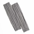 thumbnail image 1 of Warm Knitted Leg Warmers 1 Pair Grey, 1 of 4