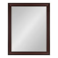 thumbnail image 5 of Kate and Laurel Scoop Rectangle Wall Mirror, 26 x 32, Cherry, Traditional Dark Bathroom Mirror, 5 of 8