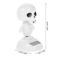 thumbnail image 2 of OULII 2Pcs Solar Powered White Plastic Dancing Skeleton Ghost  Car Decor, 2 of 7