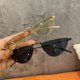 thumbnail image 2 of Gafas de sol de triángulo de metal Gafas de sol anti-UV de cara pequeña para mujer Gafas de sol Didi Bouncing Gafas de sol de calle, 2 of 5