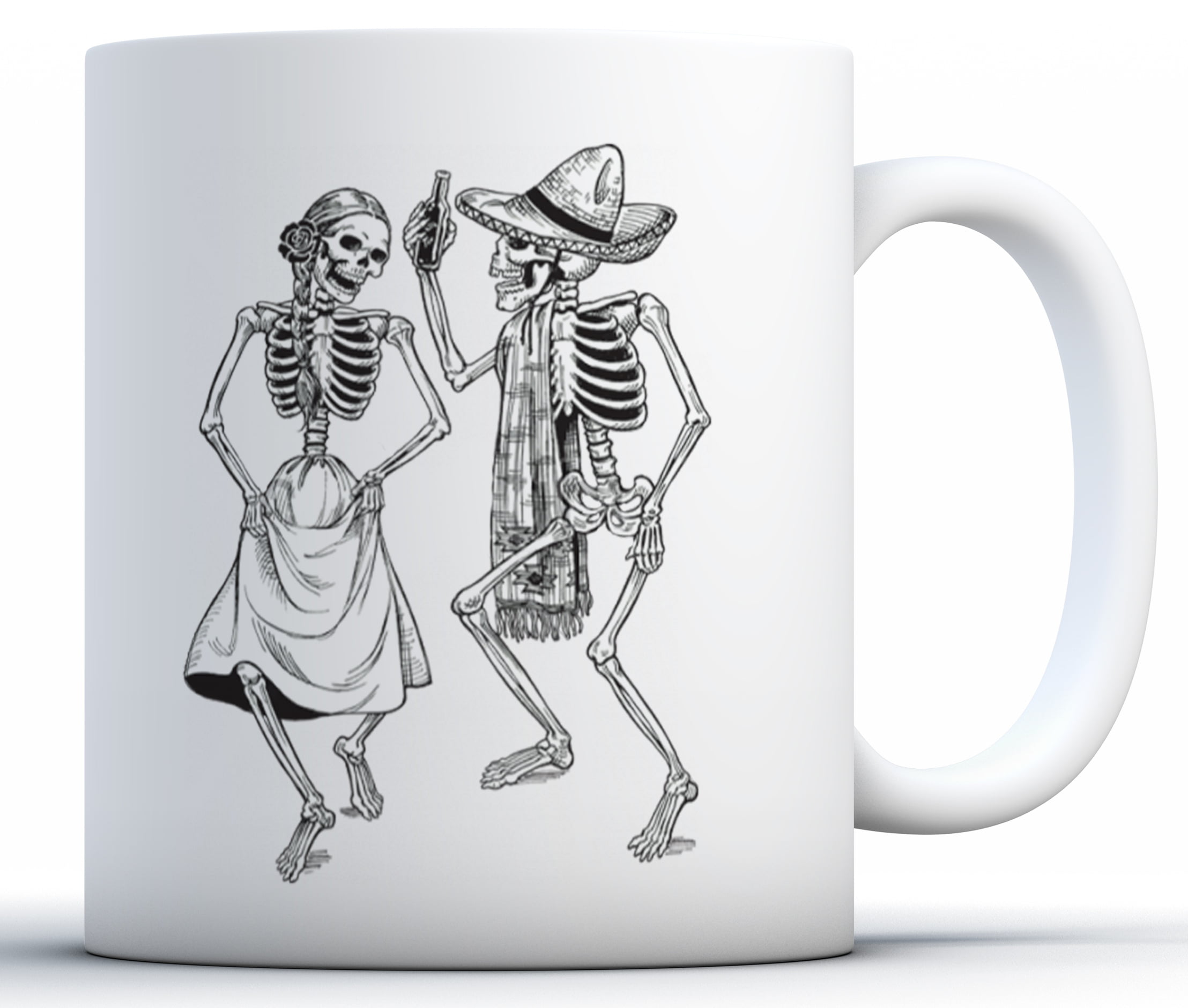 Dancing Skeletons Mug Skeleton Couple Spooky Season Mug Goth - Temu