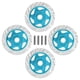 thumbnail image 5 of Reemplazo De Disco De Freno RC, Aleación De Aluminio Liviana 4 Piezas CNC Disco De Freno RC Simulado Práctico Para 1/10 RC Car Para Automóvil / Vehículo Todoterreno OTVIAP Azul, 5 of 8