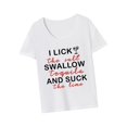 thumbnail image 3 of Camiseta de manga corta para mujer, camiseta sencilla con cuello redondo para deportes, viajes de oficina, regalo del día de San Valentín XL, 3 of 8
