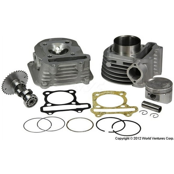 Cylinder and Head 58.5mm Alloy Big Bore Kit -  for GY6 150cc Scooters