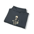 thumbnail image 5 of Skeleton Thumbs Up I'm Fine Hoodie Unisex Heavy Blend™ Hooded Sweatshirt, 5 of 9