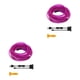 thumbnail image 3 of Scienceny Tira de luces LED para automóvil, 5V, resistente al agua, interfaz USB Universal, para jardín, escenario, Festival, lámpara de ambiente, color Violeta 2piezas Scienceny  CBP370718, 3 of 6