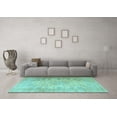 thumbnail image 3 of Ahgly Company Indoor Square Persian Light Blue Traditional Area Rugs, 8' Square, 3 of 4