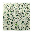 thumbnail image 2 of Yayeee Shower Curtain with Hooks 72"x72" Waterproof Fabric Bathroom Hanging Decor, Green Triangles Pattern, 2 of 5