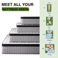 thumbnail image 4 of Twin Mattress 12 Inch,Twin Size Hybrid Mattress with Individually Wrapped Coils, Medium Firmness Cool-Touch Cover & Cooling Memory Foam Mattresses in a Box, 4 of 8