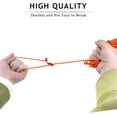 thumbnail image 3 of czcpp-8 Pack Reflective Nylon Ropes, 4mm Tent Guy Lines with Tensioners Ultralight Reflective Tent Guy Ropes for Outdoor Camping Hiking Awning Tent Tarp (4M, Orange), 3 of 4