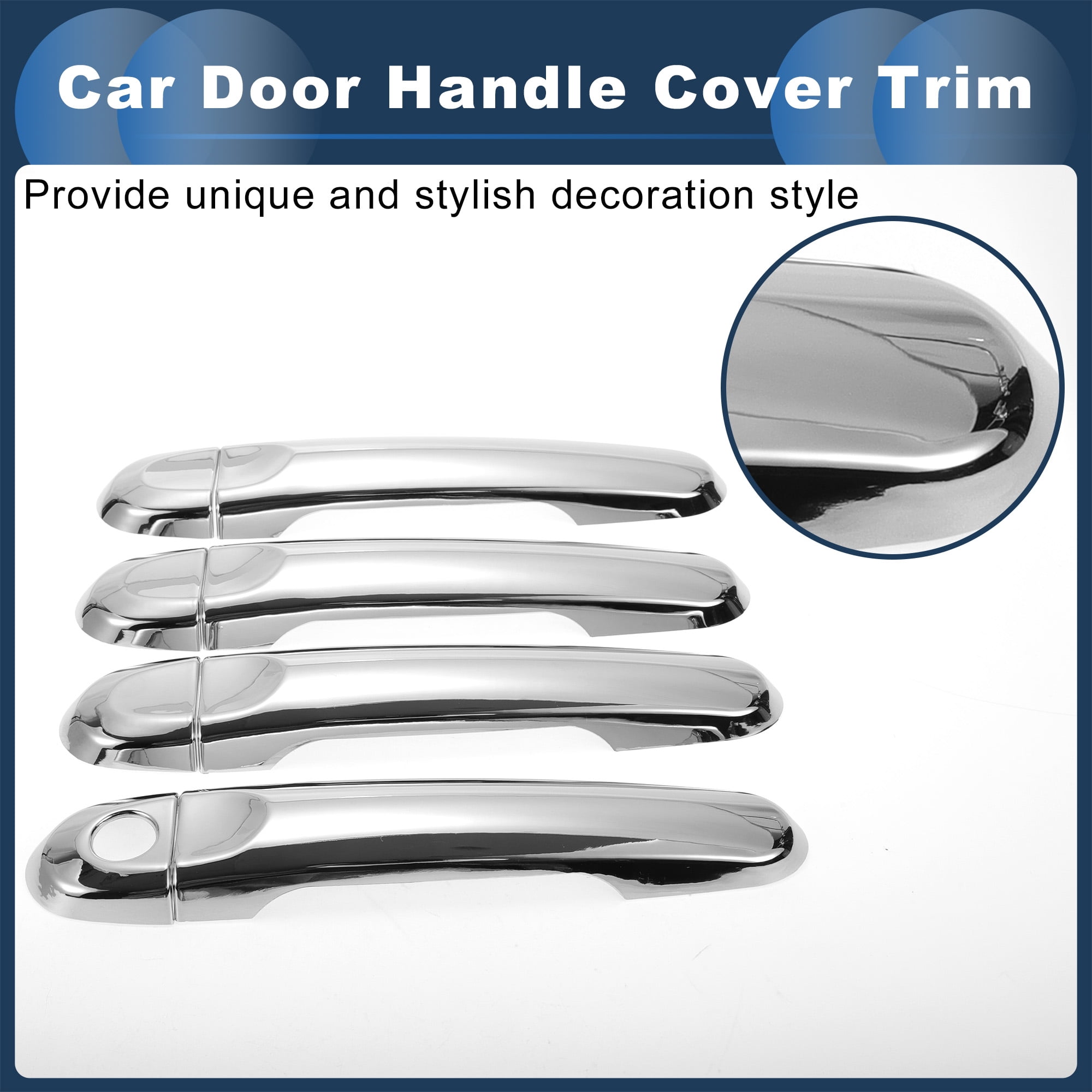 Unique Bargains Car Door Handle Cover Trim for Nissan March Micra K13 2012-2017
