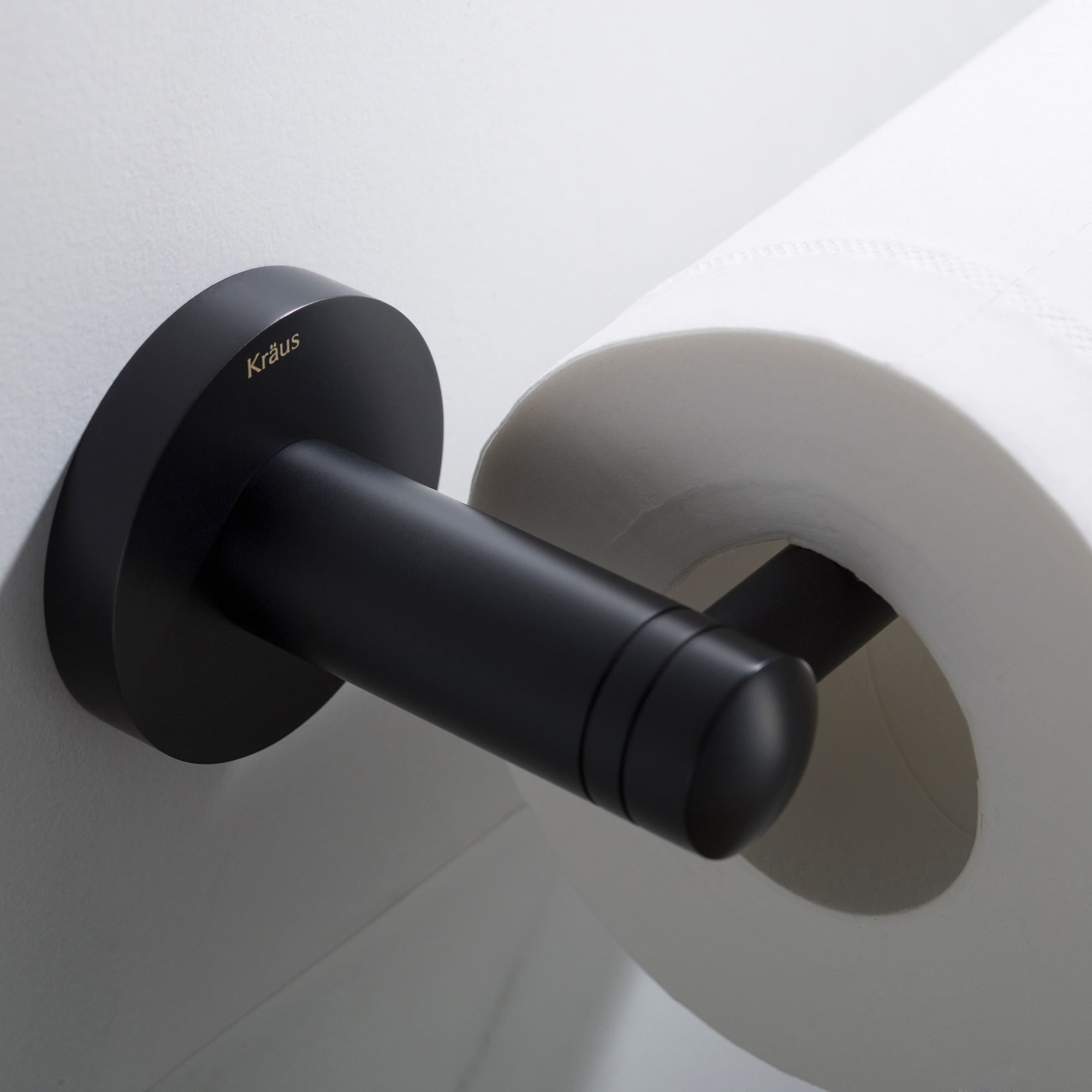 KRAUS Elie™ Bathroom Toilet Paper Holder, Matte Black Finish