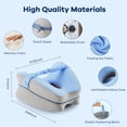 thumbnail image 2 of MOONORAH Knee Pillow for Side Sleepers - Memory Foam Support - Blue-Gray, 2 of 7