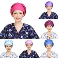 thumbnail image 3 of SPRING PARK Solid Color Anti Smoke Dust Proof Chef Scrub Cap Bouffant Casual Adjustable Elastic Hat, 3 of 3
