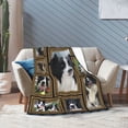 thumbnail image 7 of Border Collie Blanket Gifts For Kids Adults - Lightweight Throw Blanket For Bedroom Living Room Decor Soft Fuzzy Fleece Cozy Plush Bed Couch 40"X30", 7 of 7