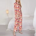 thumbnail image 3 of Goofa Bunny And Strawberry Printed Women’s 2 Piece Pajama Set Super,Pajamas Women's Long Sleeve Sleepwear Soft Button Down Loungewear Pjs Lounge Set Nightwear-, 3 of 9