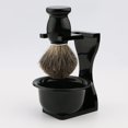 thumbnail image 2 of Brocha de afeitar acrílica y soporte para maquinilla de afeitar, soporte para brocha de afeitar, soporte para brocha de barba para almacenamiento de maquinilla de afeitar, herramienta de afeitar para TUNC Sencillez, 2 of 5