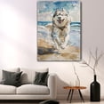 thumbnail image 5 of Alaskan Malamute Dog Canvas Wall Art Puppy Print Pet Paintings Artwork, Alaskan Malamute Dog Painting Poster Home Decoration Kids Bedroom Decor Framed, 5 of 6