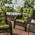 thumbnail image 6 of Greendale Home Fashions Outdoor 44'' x 22'' High Back Chair Cushion, Hunter Green, 6 of 8