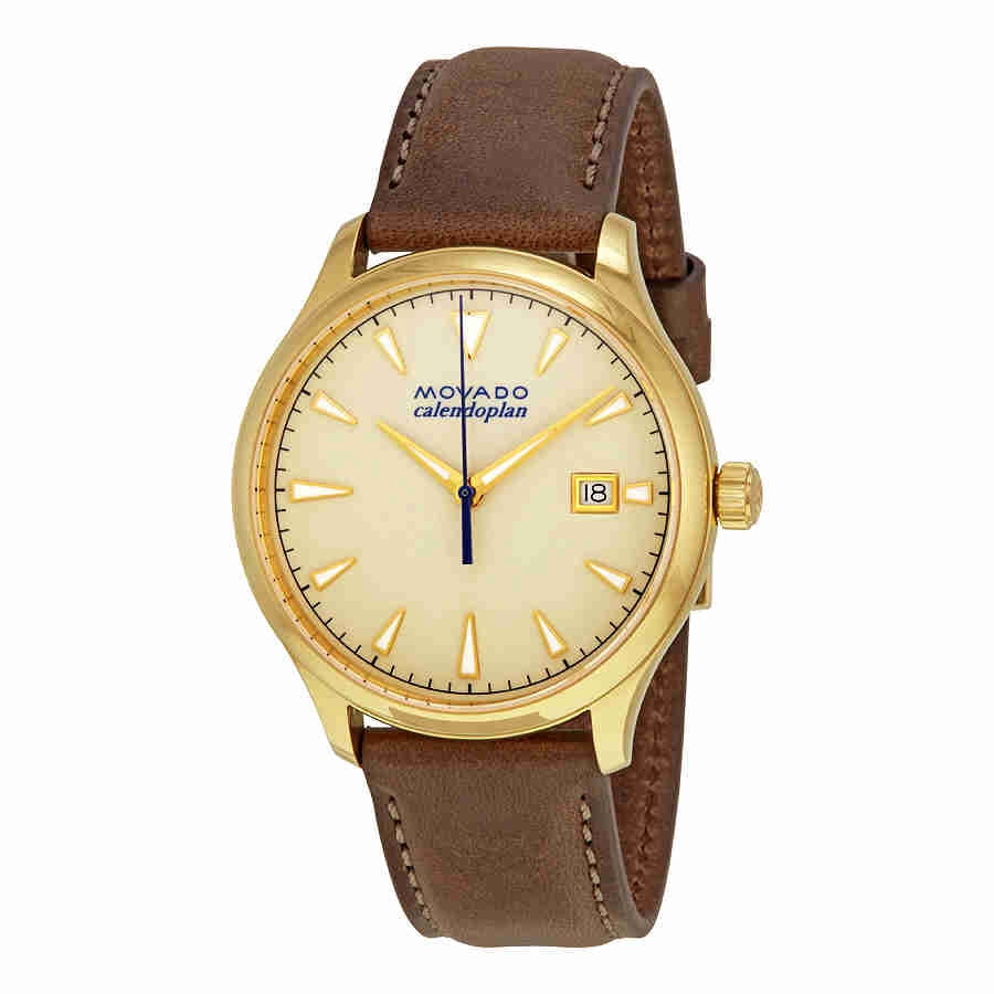 Movado Heritage Parchment Dial Mens 