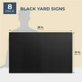 thumbnail image 5 of Juvale Corrugated Plastic Board Yard Signs - 24 x 36 in, Black, 8 Pack & 4mm - Blank Yard Signs & Poster Boards for Outdoor, Open House, Birthday & Lawn Displays, 5 of 8