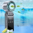 thumbnail image 2 of Taicans Portable Handheld Turbo Fan,Handheld Portable Fan with Ice Cooler,Rechargeable Personal Fan,Foldable,High Speeds,Led Display,for Outdoor Activities,Travel,Working Gray, 2 of 6