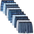thumbnail image 1 of Fruit Of The Loom Men's Woven Tartan Exposed Waistband, Multipack , Size S-3XL, Assorted Colors, 1 of 5