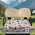 thumbnail image 4 of Yuyamidu Halloween Bow Golf Cart Seat Covers with Pockets for Women Gray Golf Cart Seat Towel Blanket Golf Cart Accessories for 2 Passenger Gifts for Golfer, 4 of 7