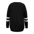 thumbnail image 4 of EHRWE Women's Color Block Lace Sexy Fashion Long Sleeve Casual Top Fashion Clothes, 4 of 6