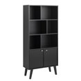 thumbnail image 4 of Prepac Milo Mid-Century Modern Bookcase with Two Doors, White, 4 of 6