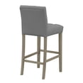 thumbnail image 5 of Set of 2 Benito Brown Faux Leather Dining Chair with Black Iron Legs, 5 of 5