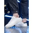 thumbnail image 3 of Men Minimalist Lace-Up Front Skate Shoes Men Business Shoes, 3 of 4