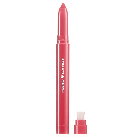 Hard Candy Lip Shine Lipstick Nectar, Pink Glossy Lip Color, Hydrating Lip Liner Built-in Sharpener