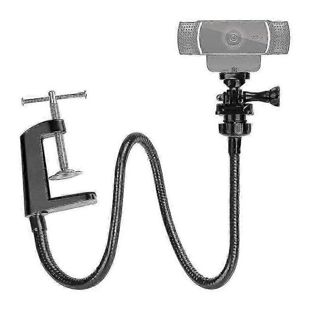 Flexible Webcam Stand with Gooseneck, Desk Mount for Logitech C920 Brio C930e