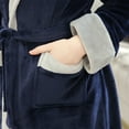 thumbnail image 4 of Winter Plus Long Women's Velvet Robe Flannel Pajamas Thick, 4 of 5