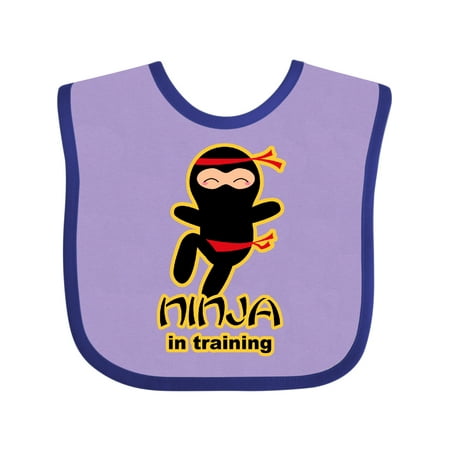 

Inktastic Ninja in Training Boys or Girls Baby Bib