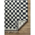 thumbnail image 3 of Hauteloom Uttam Wool Living Room, Bedroom Area Rug - Bohemian, Transitional - High Pile - Charcoal, Ivory - 2' x 3', 3 of 5