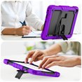 thumbnail image 5 of FJLBDE Case for Lenovo Tab M10 3rd Gen 10.1 inch 2022, Rugged Shockproof Tablet Cases Cover with Kickstand Shoulder Strap, Purple, 5 of 7