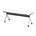 thumbnail image 2 of Safco Rectangle Table Designer White w/Black Base 29 1/2H x 60W x 30D 2036DWBL, 2 of 2