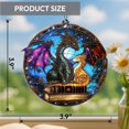 thumbnail image 4 of Hyperi Acrylic Black Gold Dragon Hanging Ornament, Gift for him/ her, 4 of 9