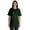 Dark Green, variant on Crew Neck Basic Cotton Tshirt For Women Loose Fit Casual Long Workout Tee Top