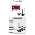 thumbnail image 5 of Tarjeta de Red Inalámbrica PCIE WiFi 7 BE8800RGB BT5.4 de 8774 Mbps, Tribanda, 2,4 G/5 G/6 GHz, para PC de Escritorio con 10/11, 5 of 5