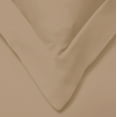 thumbnail image 2 of Superior Microfiber Solid Wrinkle-Free 3 Pieces Duvet Cover Set, King/ Cal King, Taupe, 2 of 4